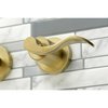 Kingston Brass KS8057DFL Wall Mount Tub Faucet, Brushed Brass KS8057DFL